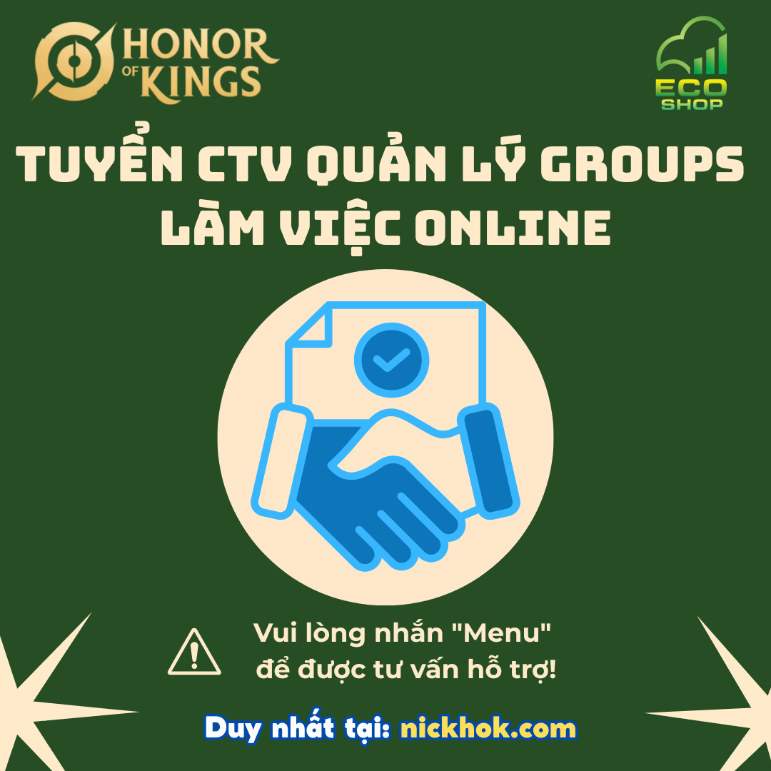 TUYỂN CTV QUẢN LÝ GROUP